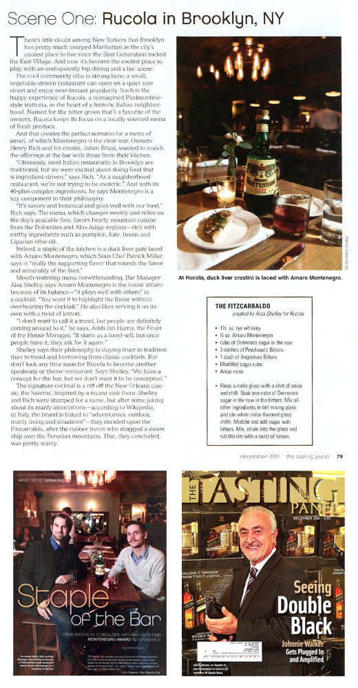 The Tasting Panel Magazine article on Rucola